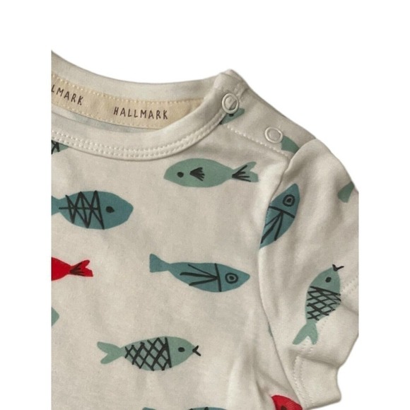 Hallmark Baby Fish Dress With Matching Bloomers NEW 3-6 Mos 100% Cotton - Picture 7 of 9